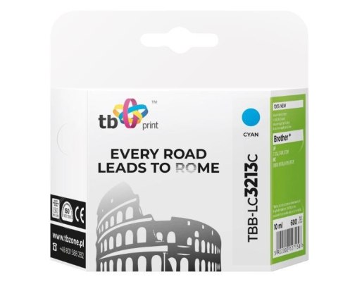 Tusz do Brother DCP-J722DW cyan TBB-LC3213C 100% nowy TB Print