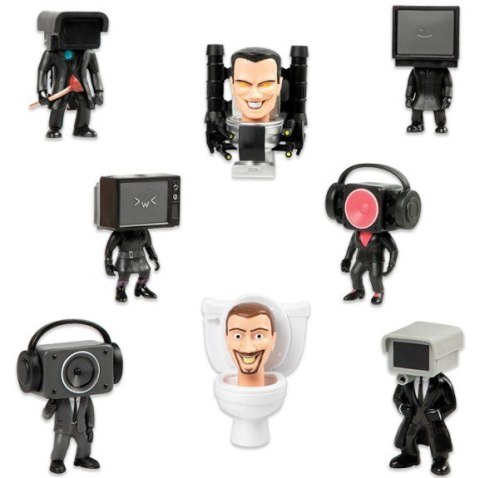 Skibidi Toilet - Display 9 sztuk Tajemnicze figurki Cobi