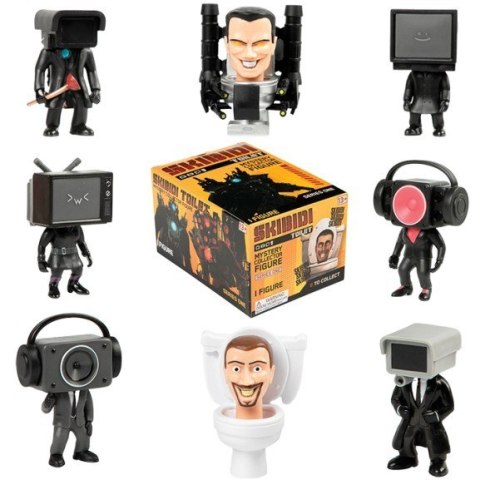 Skibidi Toilet - Display 9 sztuk Tajemnicze figurki Cobi