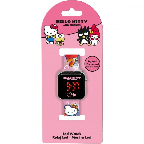 Zegarek LED z kalendarzem Hello Kitty Kids Euroswan