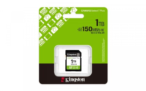Karta pamięci SD 1TB Canvas Select Plus Gen3 150MB/s Kingston