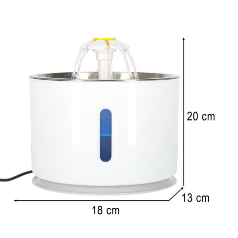 Poidełko fontanna dla psa kota zwierząt automatyczne poidło LED USB 2,4l filtr czyszczący Kik Sp. z o. o. Sp. k.