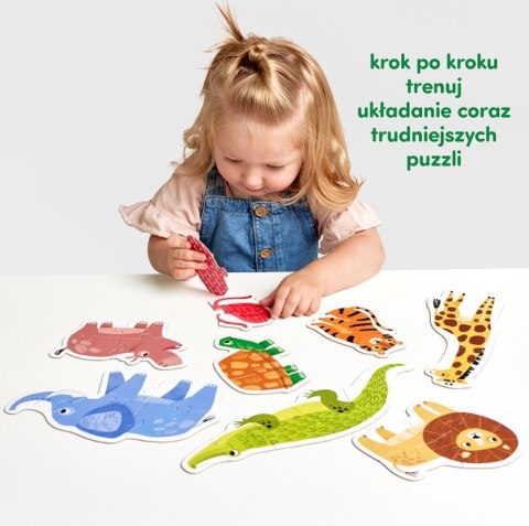 Puzzle progresywne - Dzikie zwierzątka CzuCzu