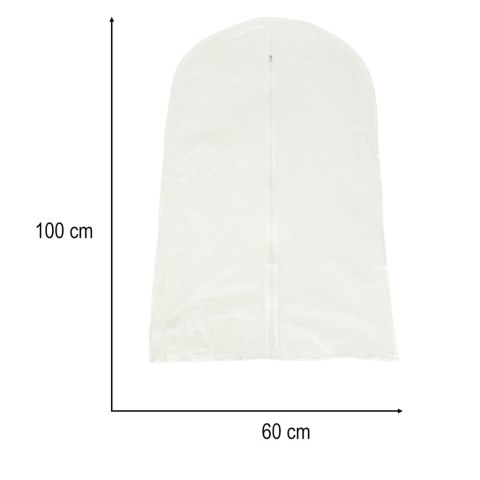 Pokrowiec na ubrania garnitur odzież ubrania przezroczysty 60 x 100 cm Kik Sp. z o. o. Sp. k.