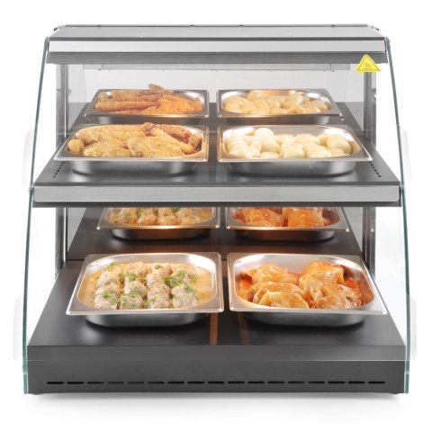 Witryna grzewcza do pogrzewania i prezentacji potraw kwarcowa szer. 650mm Hendi