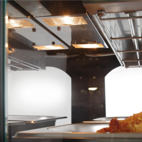 Witryna grzewcza do pogrzewania i prezentacji potraw kwarcowa szer. 650mm Hendi