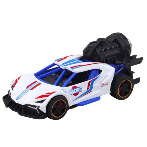Autko Sportowe Z Napędem Światła Dźwięki Efekt Dymny 1:36 Mix LEAN Toys