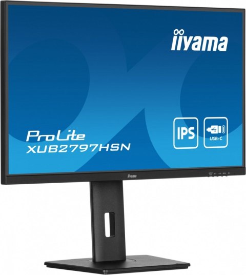 Monitor 27 cali XUB2797HSN-B2 IPS,FHD,USB-C Dock,HAS,300cd /5y/ IIYAMA