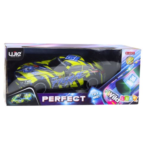 Samochód Wyścigowy Zdalnie Sterowane RC Podświetlana Karoseria Żółty LEAN Toys