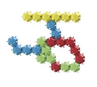 Klocki puzzle w słoiku 35 elementów Wader