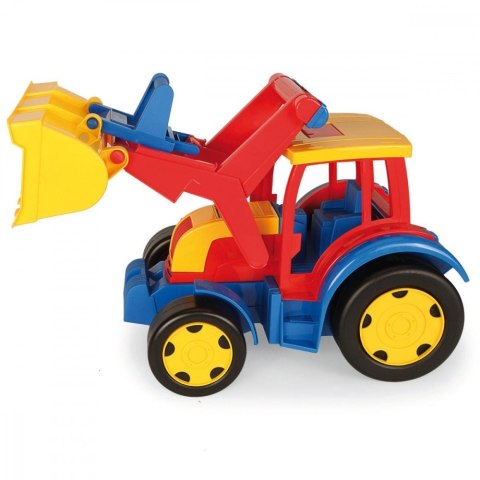 Pojazd Traktor ładowarka Gigant czerwono-żółty Wader