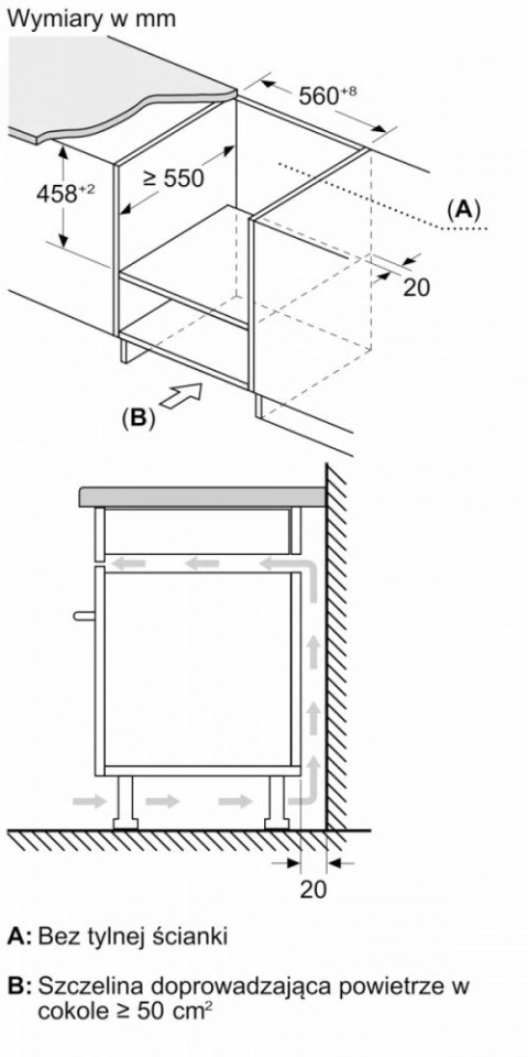 Kuchnia mikrofalowa termoobieg CMA585GB1 Bosch
