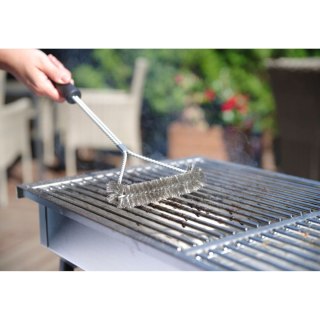 Szczotka druciana do grilla rusztu BBQ ze stali nierdzewnej KSZTAŁT Y 520x170 mm - Hendi 525432 Hendi