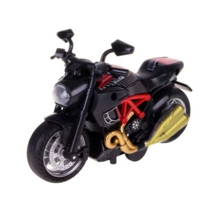 Motocykl Do Składania Skręcania Metal 1:14 DIY Czerwony LEAN Toys