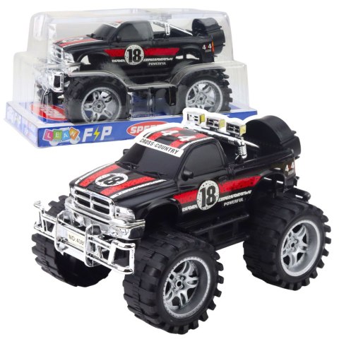 Samochód Terenowy Z Napędem Na Tył Duże Koła Czerwono-Czarny 27cm LEAN Toys