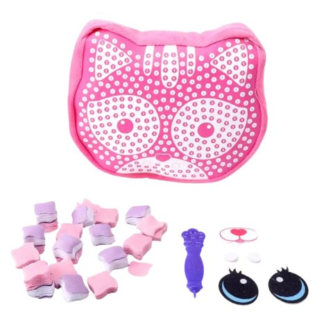 Zestaw Kreatywny Do Szycia Poduszka Kotek Maskotka Wyszywanka DIY LEAN Toys
