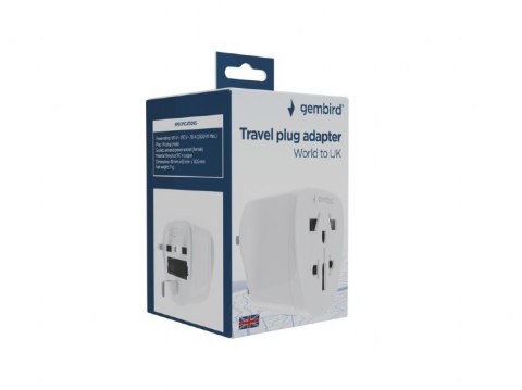 Adapter sieciowy UK świat 10A Gembird