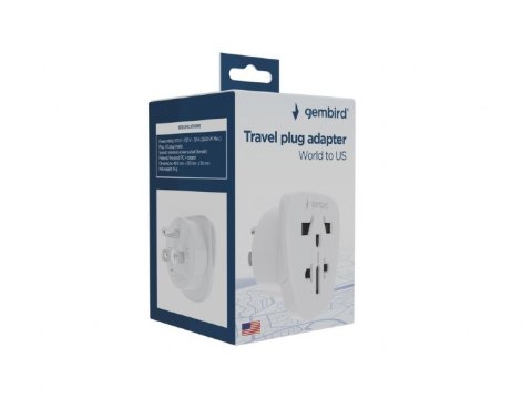 Adapter sieciowy US świat 10A Gembird