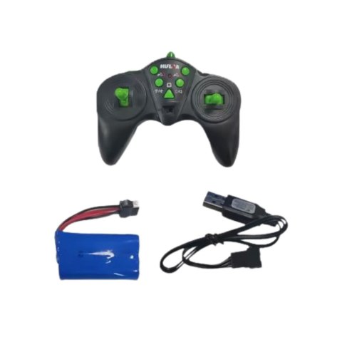 Koparko Ładowarka Zdalnie Sterowana RC Światła Dźwięk Zielona Huina 1:14 HUINA