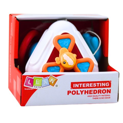 Kostka Edukacyjna Manipulacyjna Sensoryczna Dla Malucha Kolorowa 5w1 LEAN Toys