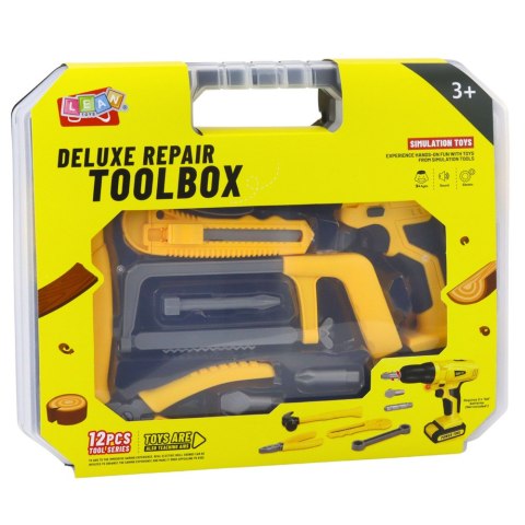 Zestaw Majsterkowicza Wiertarko-Wkrętarka Narzędzia Światła Dźwięki Walizka LEAN Toys
