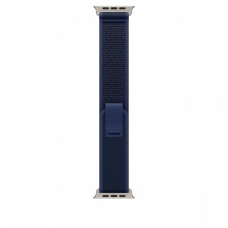 Opaska Trail w kolorze niebieskim do koperty 49 mm - rozmiar S/M - elementy z tytanu w kolorze naturalnym Apple