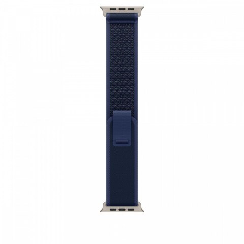 Opaska Trail w kolorze niebieskim do koperty 49 mm - rozmiar S/M - elementy z tytanu w kolorze naturalnym Apple