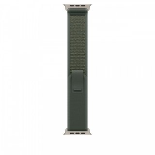 Opaska Trail w kolorze zielonym do koperty 49 mm - rozmiar S/M - elementy z tytanu w kolorze naturalnym Apple