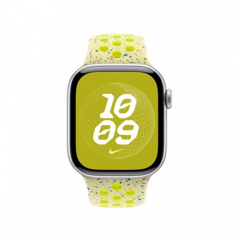 Pasek sportowy Nike w kolorze promiennym zielonożółtym do koperty 40 mm - rozmiar M/L Apple