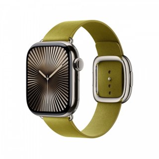 Pasek w kolorze zieleni Chartreuse z klamrą nowoczesną do koperty 42 mm - rozmiar L Apple