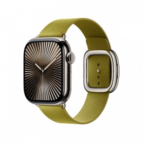 Pasek w kolorze zieleni Chartreuse z klamrą nowoczesną do koperty 42 mm - rozmiar S Apple