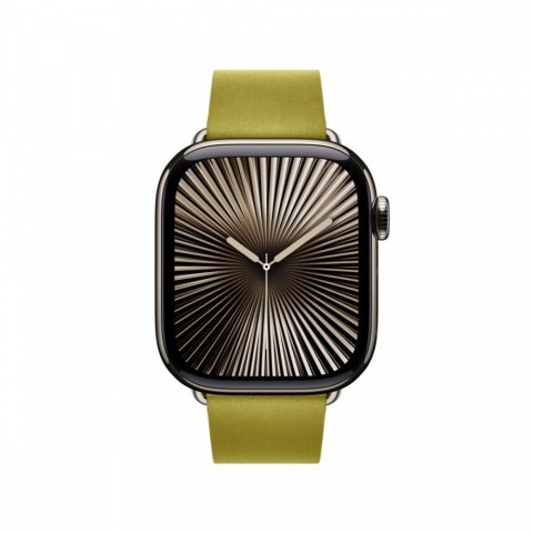Pasek w kolorze zieleni Chartreuse z klamrą nowoczesną do koperty 42 mm - rozmiar S Apple