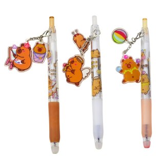 Długopis Żelowy Kapibara Brelok Niebieski Tusz 14,5cm Mix LEAN