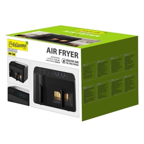 Frytownica beztłuszczowa podwójna 3,5l + 6l 2400W MR-760 Feel-Maestro