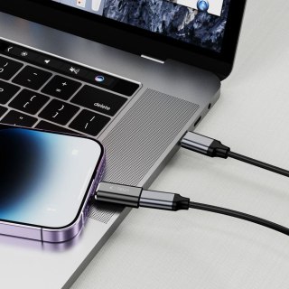 Adapter przejściówka iPhone Lightning (męski) - USB-C (żeński) - czarny Tech-Protect