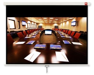 Ekran ścienny ręczny Cinema Pro 240 (16:9, 240x200cm, powierzchnia biała, matowa, SRC) Avtek