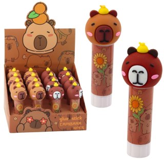 Klej W Sztyfcie Szkolny Biurowy Kapibara Brązowy LEAN