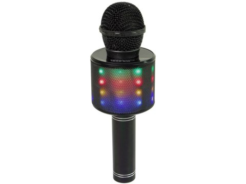 Mikrofon Bezprzewodowy USB Głośnik Nagrywanie Karaoke Model WS-858 Czarny LEAN Toys