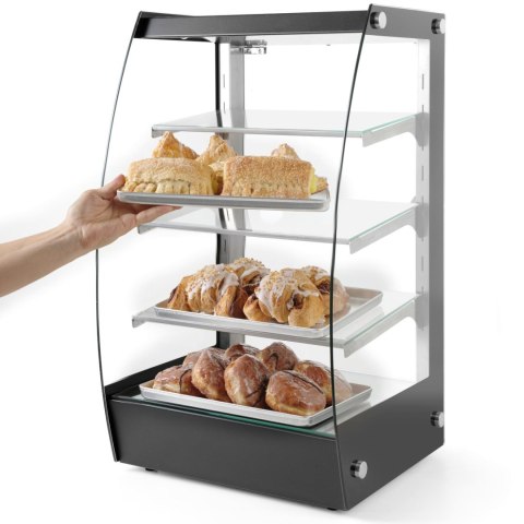 Witryna neutralna samoobsługowa do prezentacji i wydawania potraw LED szer. 415mm Hendi