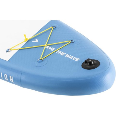 Deska do pływania SUP pompowana dwukomorowa z akcesoriami 105 kg - jasnoniebieska GYMREX