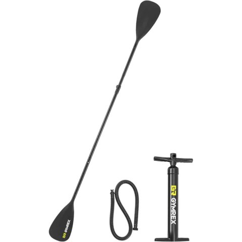 Deska do pływania SUP pompowana dwukomorowa z akcesoriami 105 kg - jasnoniebieska GYMREX