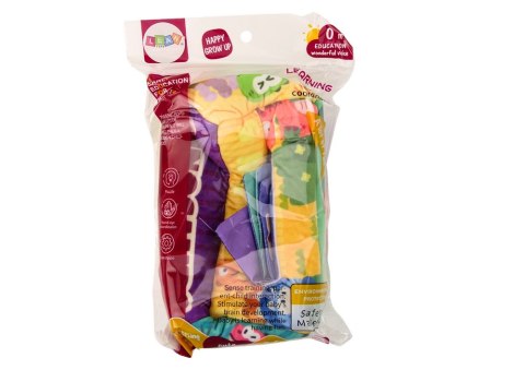 Miękkie Pudełko Na Chusteczki 6 Tkanin 3 Szeleszczące Chusteczki Kolorowe LEAN Toys