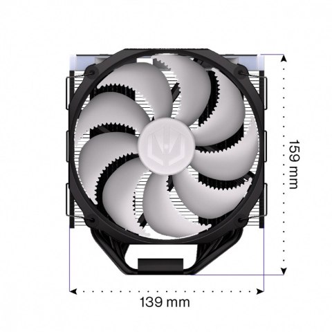 Chłodzenie procesora Fortis 5 Black ARGB EY3A014 Endorfy