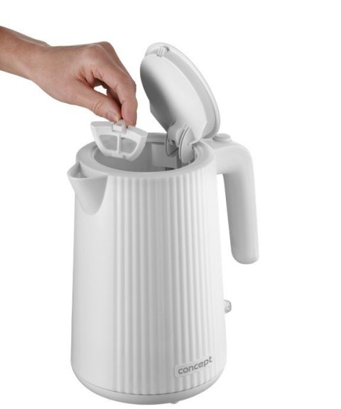 Czajnik plastikowy 1,7L RK2390 biały Concept