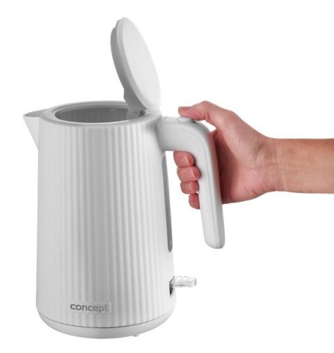 Czajnik plastikowy 1,7L RK2390 biały Concept