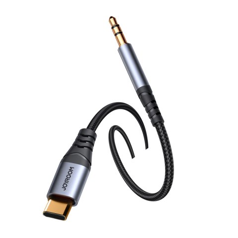 Kabel audio stereo do telefonu AUX 3.5 mm mini jack - USB-C 1.2m czarny JOYROOM