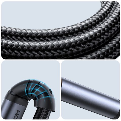 Kabel audio stereo do telefonu AUX 3.5 mm mini jack - USB-C 1.2m czarny JOYROOM