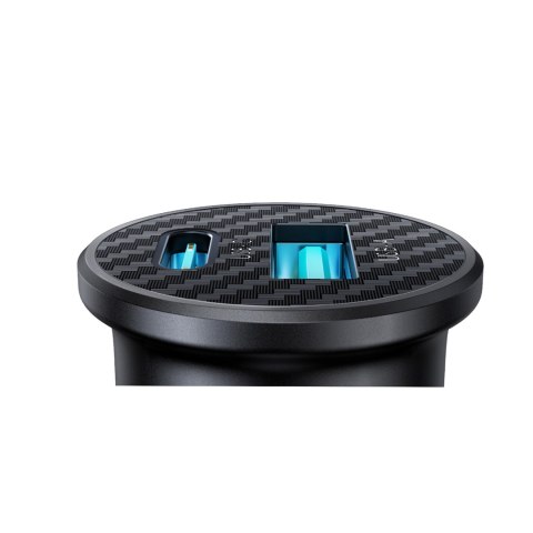 Ładowarka samochodowa Mini 15W USB-A USB-C - czarna JOYROOM