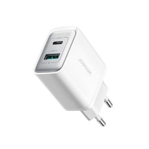 Ładowarka sieciowa USB-C - USB-A 30W PD - biała JOYROOM