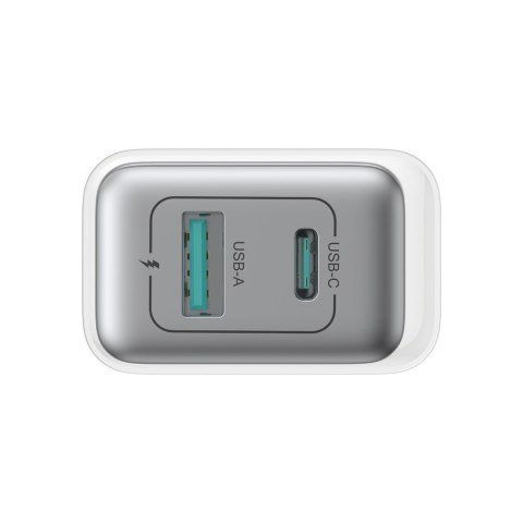 Ładowarka sieciowa USB-C - USB-A 30W PD - biała JOYROOM